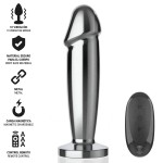 INTENSE - ANAL PLUG 10 VIBRAZIONI DILDO METALLO CON TELECOMANDO M